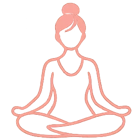 Pictogramme : posture de méditation